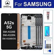 6.5 lcd cho Samsung Galaxy a52s 5g SM-A528B SM-A528DS SM-A528N hiển thị bộ linh kiện số của màn hình