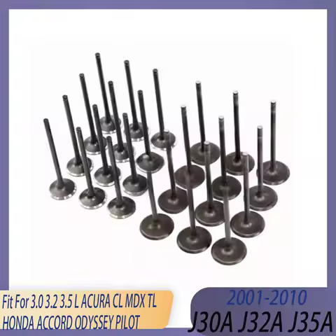 24pcs Engine Intake & Exhaust Valve Set Kit Fit 3.0 3.2 3.5 L J30A J32A J35A GAS For ACURA CL MDX TL