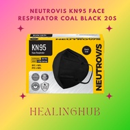 NEUTROVIS KN95 FACE RESPIRATOR COAL BLACK 20S