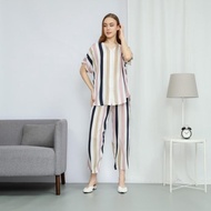 Lalucuku Seira Series Baju Tidur Wanita Piyama OneSet Lengan Pendek HTS