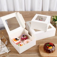 6”/8” White Cake Box Packaging Box | Cake Box With Window | Disposable Cake Base | 6inch 8inch