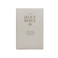 Bible House The Holy Bible: ESV Compact Size Protestant Edition Bible White