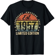 Men's cotton T-shirt Est 1957 Limited Edition 69th Birthday Gifts 69 Year Old T-Shirt