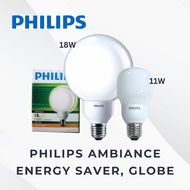 Philips Ambiance Energy Saver, Globe 11W 18W Warm White Bulb Light Bulb Home Bulb
