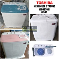 (KHUSUS BOGOR) MESIN CUCI 2 TABUNG TOSHIBA 8.5KG VH-H95MN