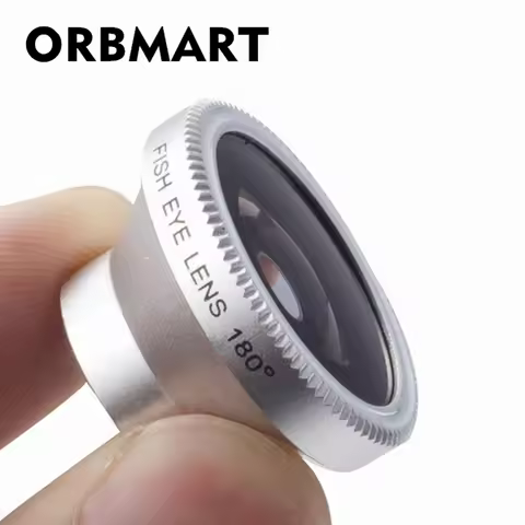 ORBMART Detachable 180 Angle Fish Eye Fisheye Lens For iPhone 5s 6 6s Plus HTC Samsung Galaxy S5 S6 