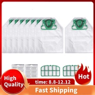 For VK200 FP200 Parts for  Kobold Vacuum Cleaner Bag Replacement Filter 8 VK200 Bags+2 HEPA Filters+