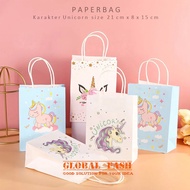 Unicorn paper bag/unicorn motif paper bag/Birthday souvenir bag/elegant Gift bag