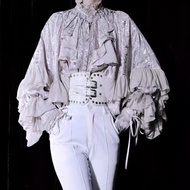 Lolita Gay Sleeve Dark Gothic Shirt Bat Loose Lolita Gay 2025 Spring Autumn Shirt Women