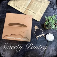 42095 B - Cake Packaging / Cake Box / Cake Box Size 20x20x9,5cm Brown