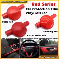 Car Vehicle Carbon Fiber Vinyl Wrap Film Shining Matte Carbon Red Car Sticker Motor Sticker Wrap Decoration DIY