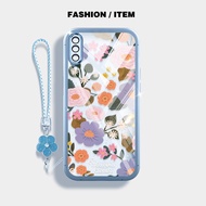 YBD Casing For Samsung Galaxy A50 A50S A30S A307 A03S A02S M02S A025 A307 Oil Painting of Flowers Ha