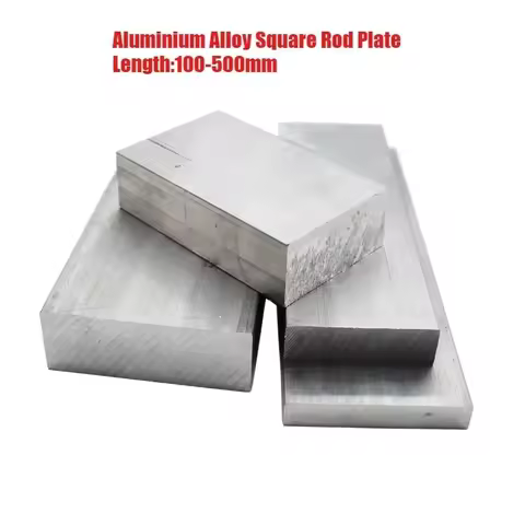 6061 Aluminum Alloy Metal Sheet Aluminium Flat Bar Plate Strip Block Solid Mill CNC Stock