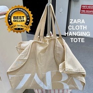 💯🇲🇾 𝗚𝗘𝗡𝗨𝗜𝗡𝗘 𝗕𝗢𝗨𝗧𝗜𝗤𝗨𝗘 𝗭𝗔𝗥𝗔 FOLDABLE GARMENT CLOTH HANGING LARGE TOTEBAG, TAUPE BROWN, BEG GANTUNG PAK