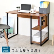 【HOPMA】 簡約層架工作桌 台灣製造 雙向桌 工業風桌 電腦桌 辦公桌 書桌