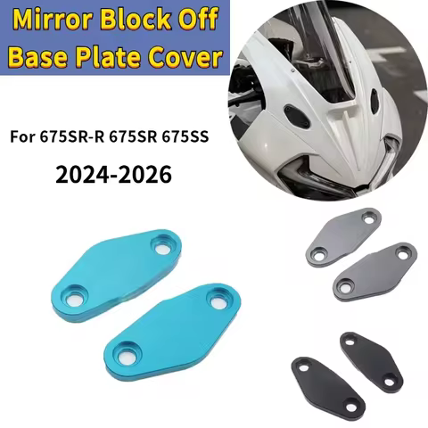 CF 675 SS 2024 2025 2026 Motorcycle Mirror Block Off Base Plate Cover For CFMOTO 675SR-R 675SR 675 S