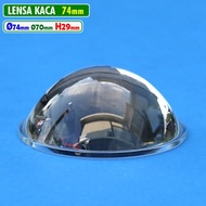 74mm Flat Convex Glass LED Light Lens H.29 ID.70mm 3 Inch LED HPL MCP Biled