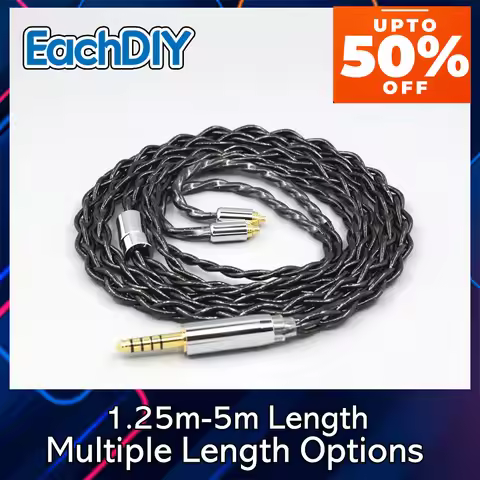 Floating Gold earphone Cable For AKG N5005 N30 N40 MMCX Earphone 99% Pure Silver Palladium Graphene 