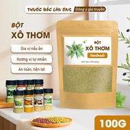Bột lá xô thơm 100g bột lá sage powder nguyên chất (Thanh tẩy thanh lọc không khí) - Lãn Ông