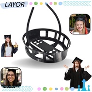 LAY Graduation Hat Holder, Secure Your Grad Cap Long Lasting Makeup Graduation Cap Holder,  Hairstyle Plastic Hat Rack