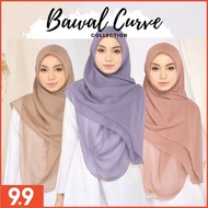 Tudung Bawal Cotton Curve bidang 50