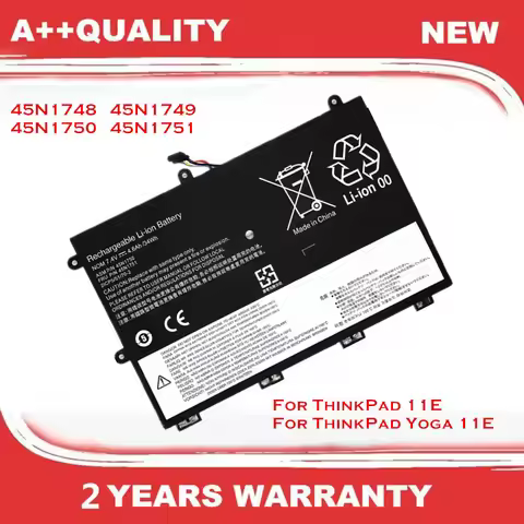 45N1750 7.6V 34Wh Laptop Battery For Lenovo ThinkPad 11E Yoga 11E 45N1748 45N1749 45N1750 45N1751