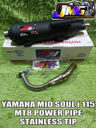 YAMAHA MIO SOUL I 115 / MSI 115 MT8 POWER PIPE STAINLESS TIP THAILAND MADE