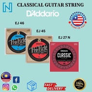 D'ADDARIO CLASSICAL GUITAR NYLON CORE STRINGS EJ 45 /EJ 46
