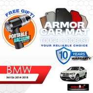 Armor BMW X4 F26 2014-2018 Carpet Kereta Alas Kaki Car Mat Karpet Tebal Foot Mat Floor Mat
