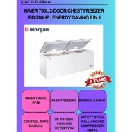 HAIER 750L 2-Door Chest Freezer  BD-788HP | Energy Saving 6 In 1