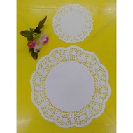 kertas doyley 5.5" 10.5" Doyley Lace Paper Dolly Paper Oil Paper Doilies Paper per pkt 10pcs
