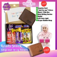 FREE SHIPPING  [WALLET BOX:DELUXE] SURPRISE BOX Gift Box Birthday Hadiah Birthday Lelaki Hadiah untu
