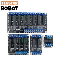 5V 1 2 4 8 Channel SSR G3MB-202P Solid State Relay Module 240V 2A Output with Resistive Fuse For ARD