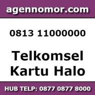 kartu perdana telkomsel halo nomor cantik 0813 11 000000 hexa