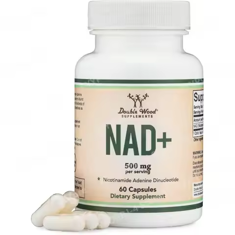 Double Wood Supplements NAD+ Anti Aging & Cell Regeneration 500mg of 95% Pure NAD Plus Per Serving 3