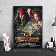 โปสเตอร์ภาพยนตร์ Perilla-Miniso Pirates Of The Caribbean พิมพ์ภาพวาดฝาผนังผ้าใบวาดภาพห้องนอนห้องนั่ง