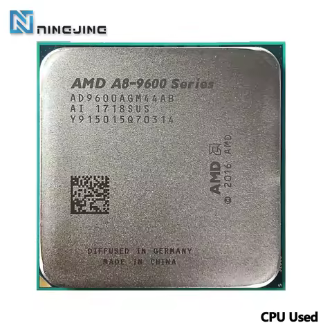 AMD A8-Series A8-9600 A8 9600 3.1 GHz Used 65W Quad-Core CPU AD9600AGM44AB Socket AM4