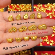 DIY charm gold 916 Car Money Transfer Beads/Room Gold Bracelet charm gold 916