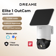 Dreame NAVO A371 Elite 1 Outdoor Camera 4K Solar WiFi 6 Dual Lens Security CCTV