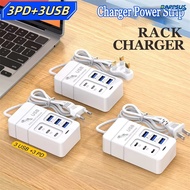 35W USB Type C Charger Fast Charging 6 Ports Desktop Multifunction Power Strip Charger Adapter For U