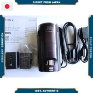 【Excellent】 SONY HD Video Camera Handycam HDR-CX670 Bordeaux Brown 30x Optical Lens HDR-CX670-T