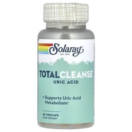 US Total Cleanse  Uric Acid ลด ล้าง ยูริค ยูริก  60 Vegetarian Capsules , Solaray