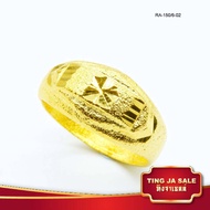 แหวนไม่ลอก แหวนหุ้มทอง ไม่ลอกไม่ดำ แหวนทอง2สลึง ตัดลายจิกเพชร สินค้าขายดี ชุบเศษทองเยาวราช งานฝีมือจากช่างเยาวราช ทองเหมือนแท้