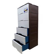4-6 Layer Assorted Color Design Wardrobe Plastic Cabinet Durabox Cloth Organizer