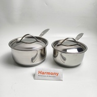 Supra Professional Sauce Pan 16cm 18cm 20cm SUS304 Stainless Steel Milk Pan with Bottom Handle Induc