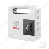 Bơm lốp ô tô TOYOTA (Trắng) Cao cấp bơm điện tử tự ngắt