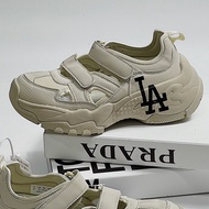 [SUPER Hot] SANDAL SHOES - MLB CHUNKY LA DODGERS WHITE_MLB LA FULL TOE SANDAL CREAM COLOR_EXCELLENT 