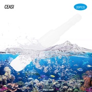 CEASI 20pcs Set Aquarium Hose Adapter, Transparent PVC PVC Tube Connector, Adapter 4mm to 8mm Practi