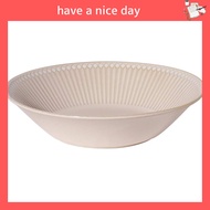 Minoru Pottery Mino Ware Albee 225 Deep Plate Beige