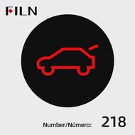 FILN Symbol Led 12V 24V Dash Pilot Light Metal Indicator With Wire 8/10/12/14/16mm For Car Dashboard
